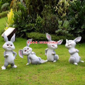 兔子玻璃鋼雕塑