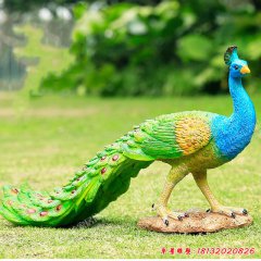 玻璃鋼仿真動(dòng)物 孔雀