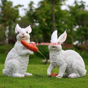 兔 玻璃鋼 雕塑