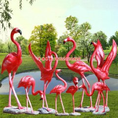 玻璃鋼火烈鳥雕塑