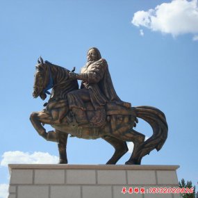 成吉思汗人物銅雕塑