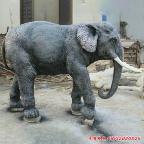 銅質(zhì)大象雕塑