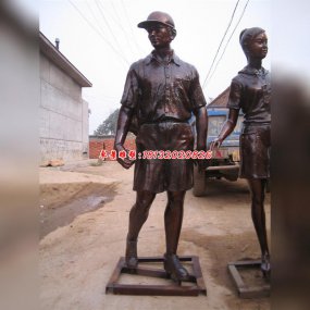 現(xiàn)代銅雕塑