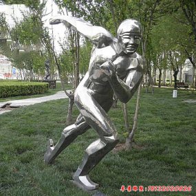 鏡面不銹鋼人物雕塑