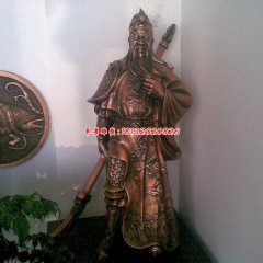 銅雕關(guān)公就像