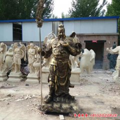 銅雕關(guān)羽像