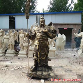 銅雕關(guān)羽像